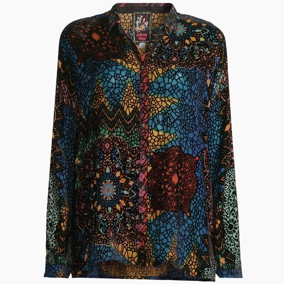 NWT Johnny Was The Audrey Oversized Floral Blouse Sz L - Picture 3 of 5